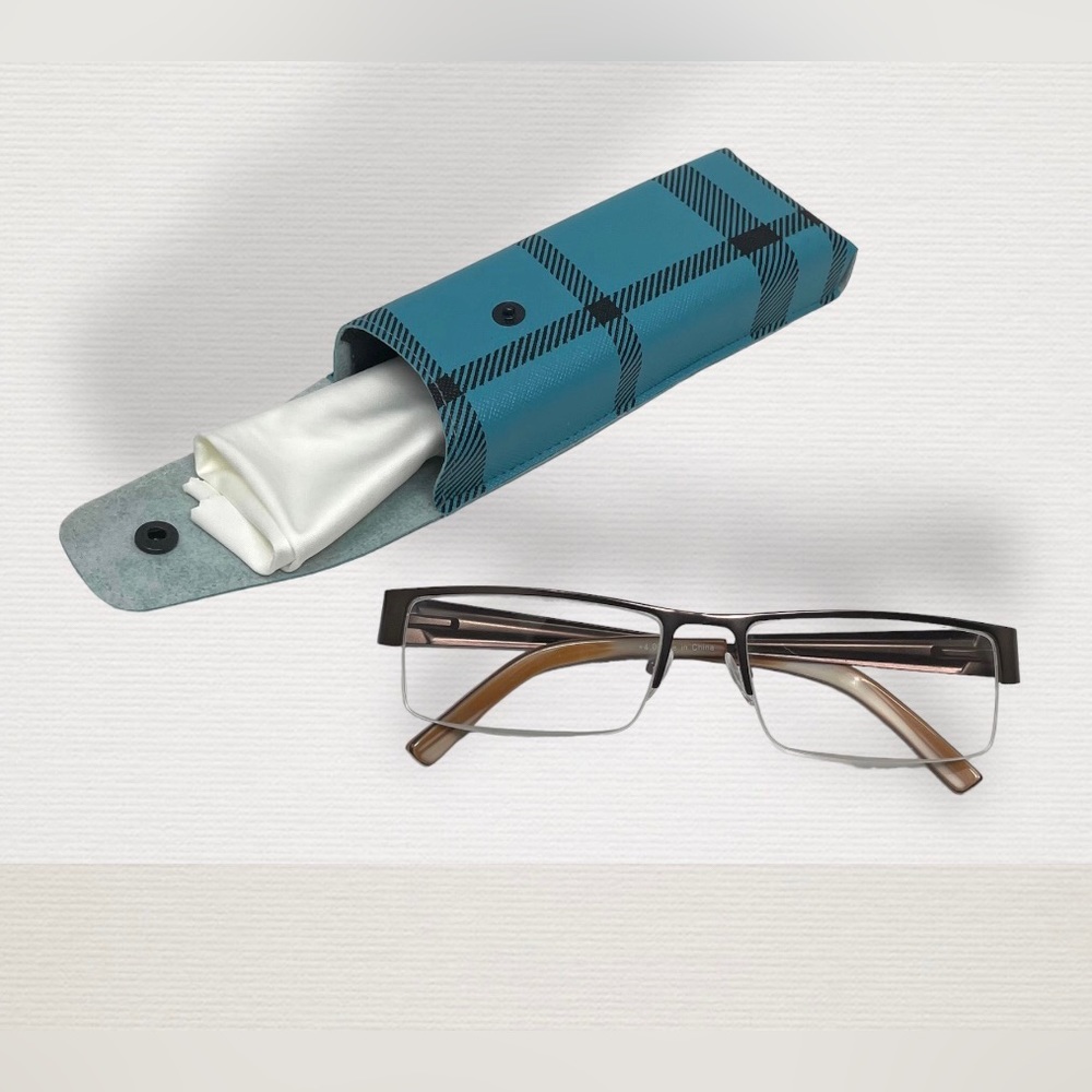 🛍️SALE🛍️ Calabria R844 Flexie Reading Glasses Men/Women (+4 Power)